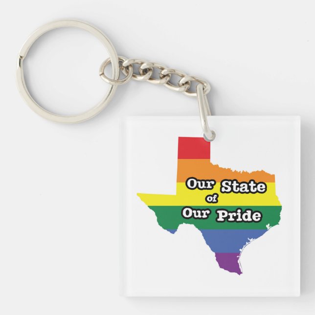 Porte-clefs Notre État de notre fierté| Texas (Devant)