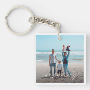 Porte-clefs Notre famille   Blessed Custom 2 Photo