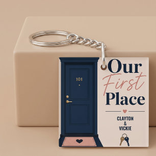 Porte-clefs Notre première maison personnelle personnalisée