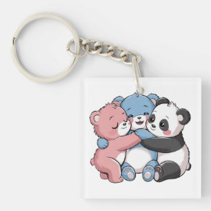 Porte-clefs Nounours mignons avec Panda
