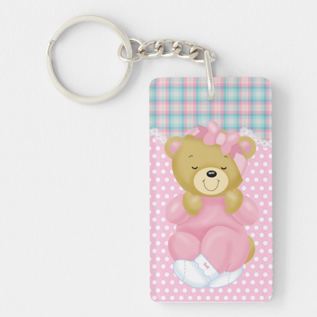 Porte-clefs Nounours ours en peluche (Devant)