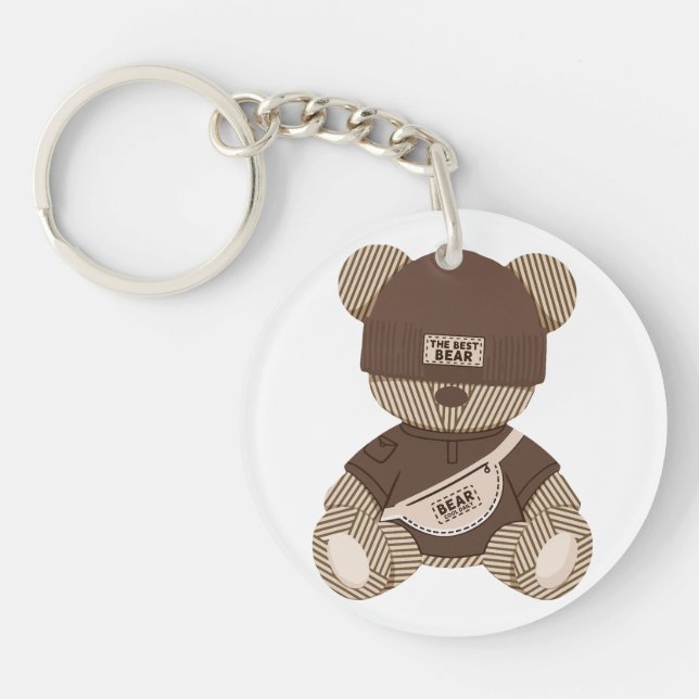 Porte-clefs Nounours Teddy Bear : Meilleur Design d'Ours (Devant)