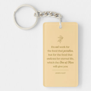 Porte-clefs Nourriture pour la vie éternelle chrétienne