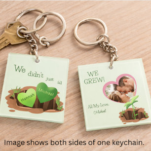 Porte-clefs Nous avons fait grandir l'amour Personnalisation P