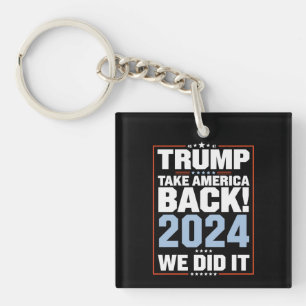 Porte-clefs Nous l'avons fait Trump Drapeau USA Président 47 T