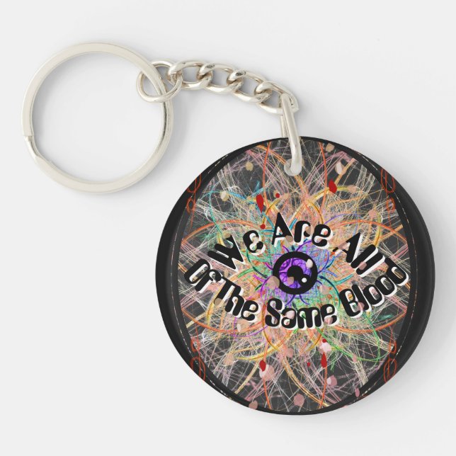 Porte-clefs Nous sommes tous de la même unité du sang (Devant)