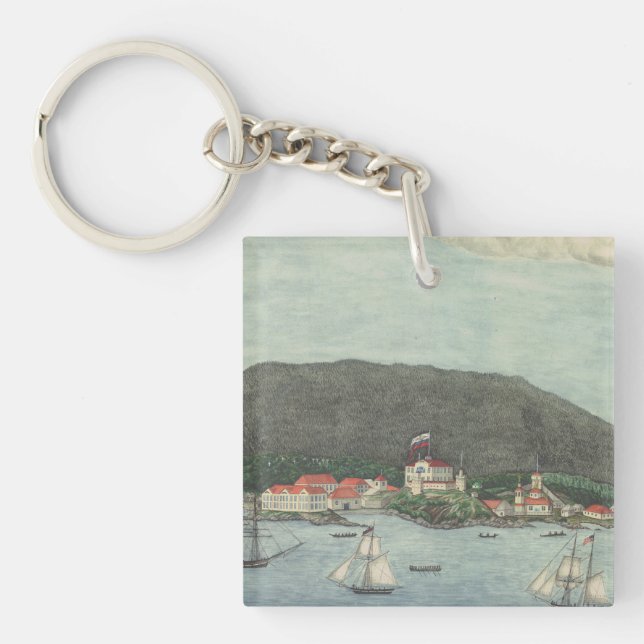 Porte-clefs Nouveau Archange, Russie (Sitka) Peinture (Devant)