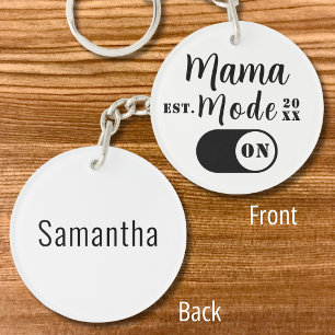 Porte-clefs Nouveau Cadeau Personnalisé pour Maman Année d'Éta