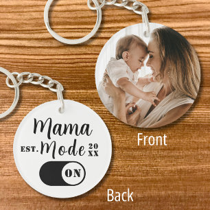 Porte-clefs Nouveau souvenir photo de maman année d'établissem