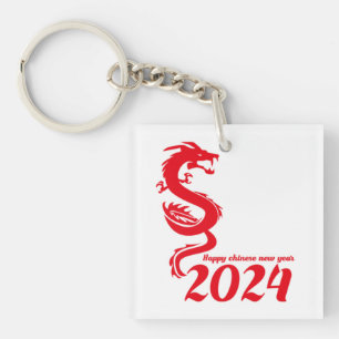 Porte-clefs Nouvel An chinois 2024 : Bonne année du dragon