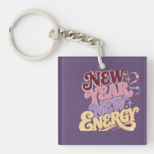 Porte-clefs Nouvelle Année Nouvelle Énergie – Nouvel An Rétro