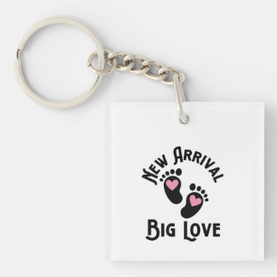 Porte-clefs Nouvelle arrivée, grand amour.w