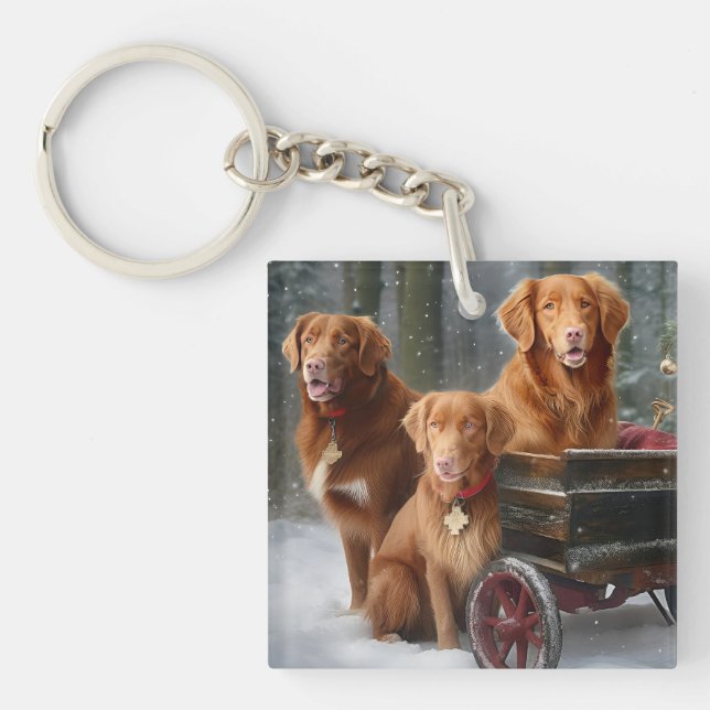 Porte-clefs Nouvelle-Écosse Duck Toller Retriever Snowden (Devant)