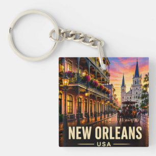Porte-clefs Nouvelle-Orléans Quartier Français de Louisiane Vo