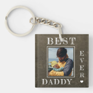 Porte-clefs Nouvelle photo papa personnalisée Première Fête de
