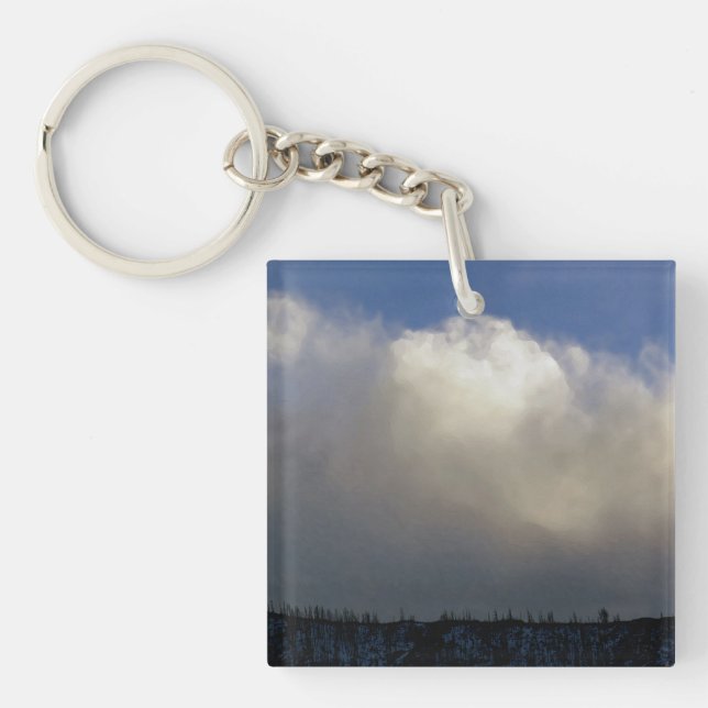 Porte-clefs Nuages sur la crête (Devant)