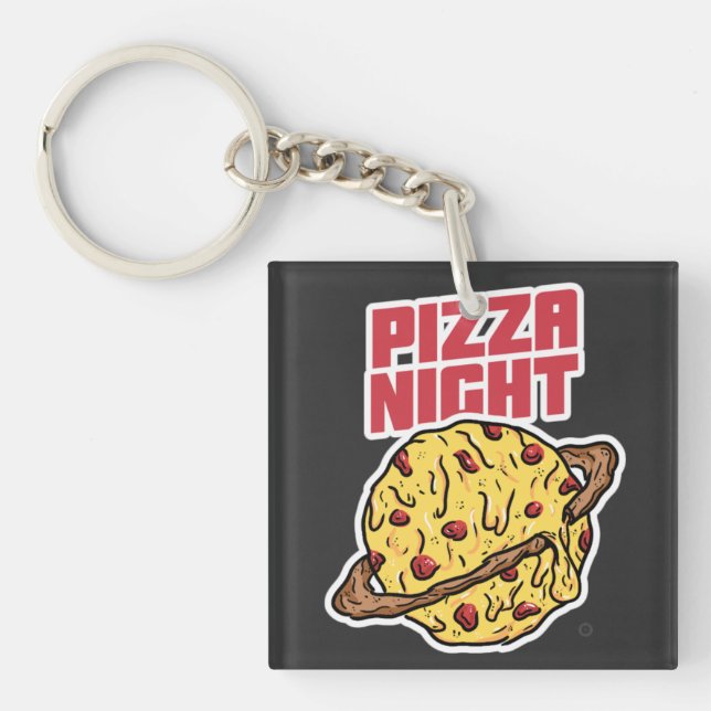 Porte-clefs Nuit de pizza (Devant)