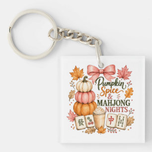 Porte-clefs Nuits de mahjong au goût de citrouille épicée