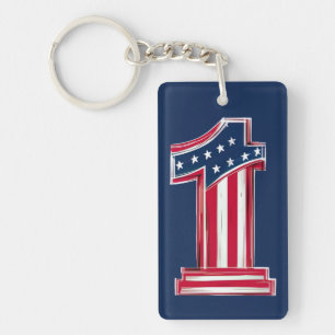 Porte-clefs Numéro 1 Américain