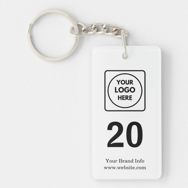 Porte-clefs Numéro de chambre | Conception d'hôtellerie de log (Devant)