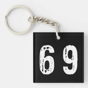 Porte-clefs Numéro de sport 69