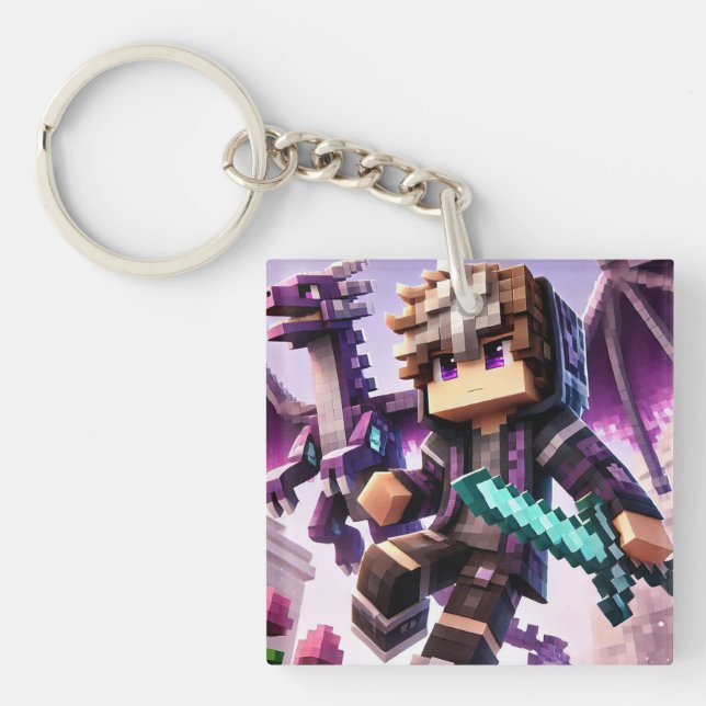 Porte-clefs Numéro d'identification de l'enfant Blockstyle épé (Devant)