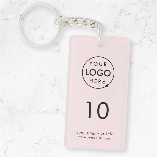 Porte-clefs Numéro rose | Logo Business Property Room (Créateur téléchargé)
