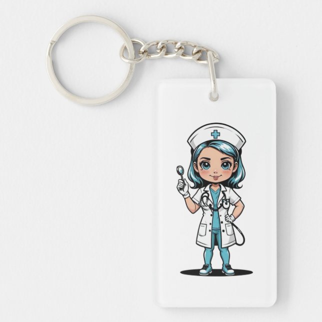 Porte-clefs Nurse Keychain Collection - Empowering Nursing Log (Devant)