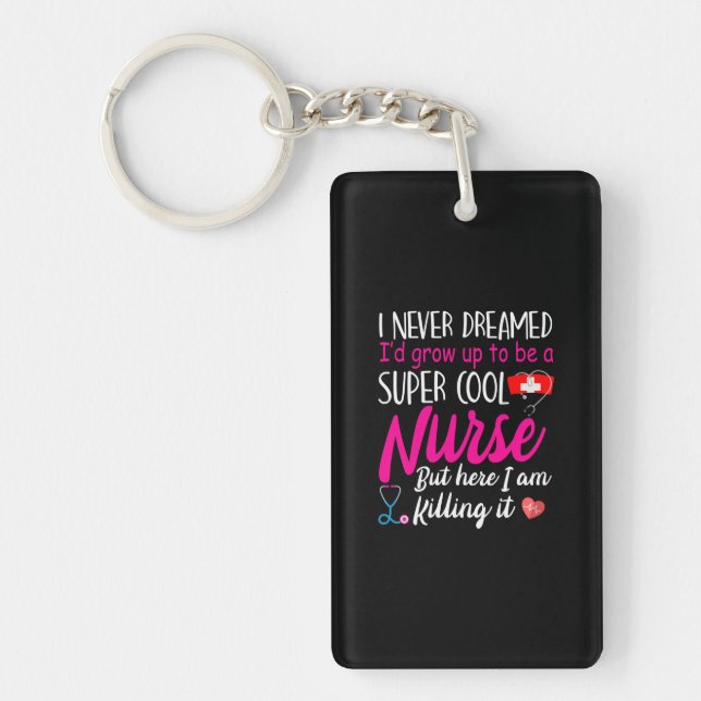 Porte-clefs Nurse | Super Cool Nurse (Devant)