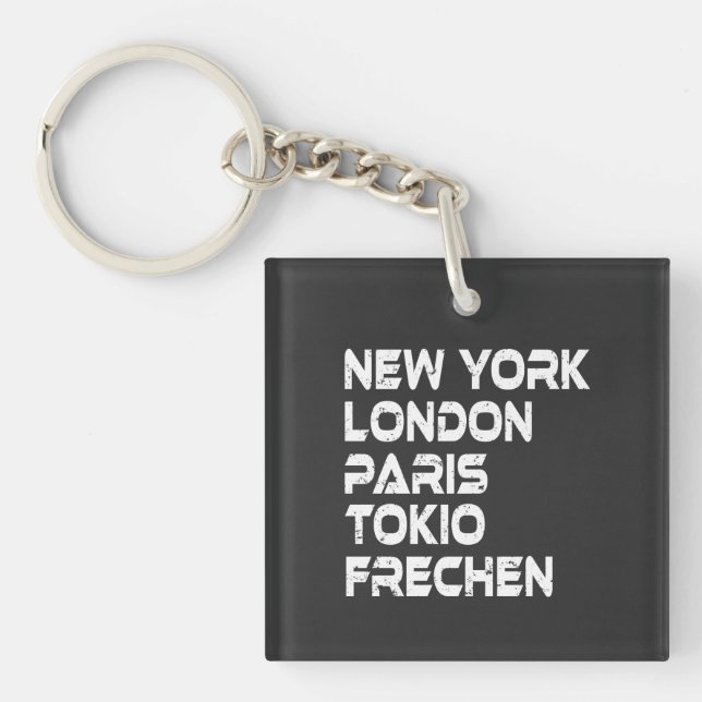Porte-clefs NY Londres Paris Tokyo (Devant)