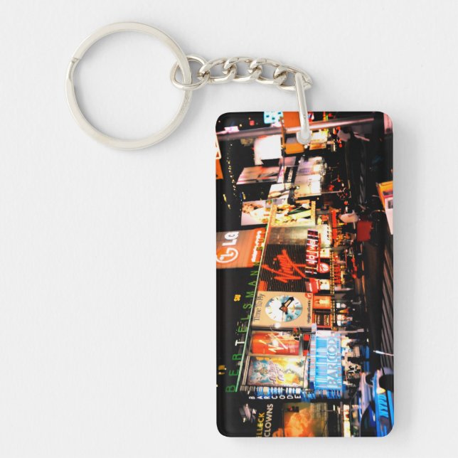 Porte-clefs NYC Times Square Broadway Acrylic Keychain (Devant)