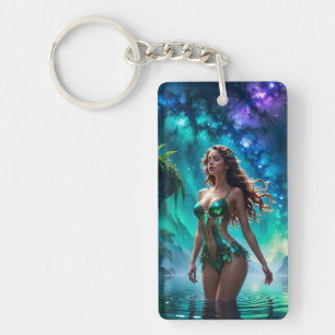 Porte-clefs Nymphe de l'eau du lac galactique
