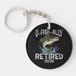 Porte-clefs O-Fish-Ally Retraité 2026 Humour Drôle