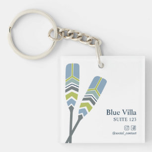 Porte-clefs Oars Lake Ocean Beach Cabine Location de chambre d