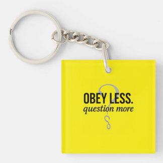 Porte-clefs Obéis Moins. Question Plus - Conception de devis r