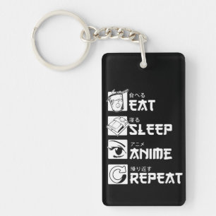 Porte-clefs Obs contention Anime : Manger, Dormir, Anime, Répé