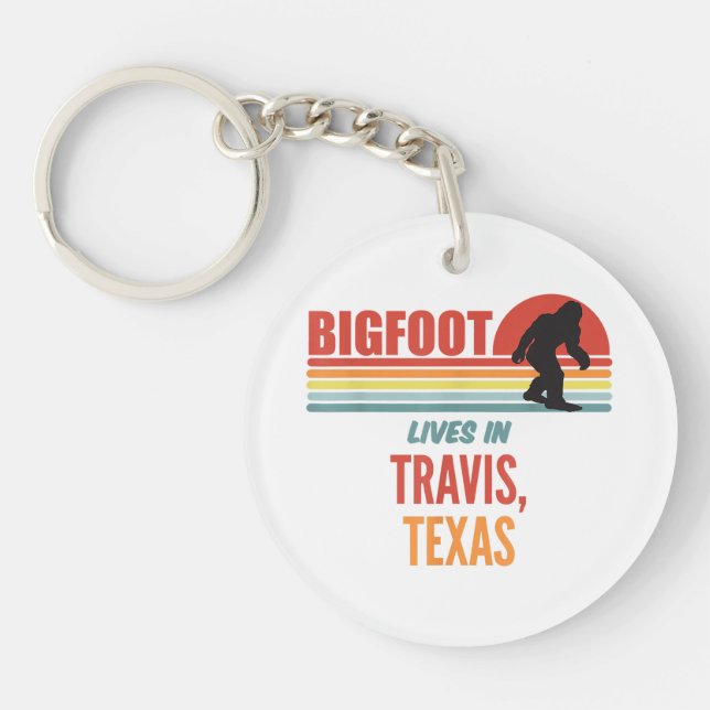 Porte-clefs Observation de Bigfoot à Travis Texas  (Devant)