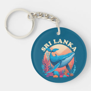 Porte-clefs Observation des baleines bleues au Sri Lanka
