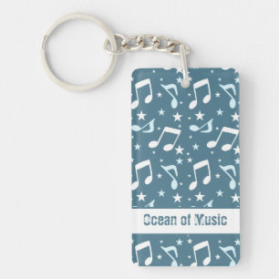 Porte-clefs Océan de musique modelé