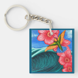 Porte-clefs Océan des colibris