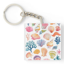 OceanModern Tropical Plant Print – Pink and Green