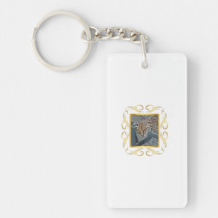 Porte-clefs Ocelot encadré