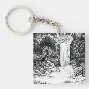 Porte-clefs Octobre 2018 Jour 21 - Cascade dans les bois