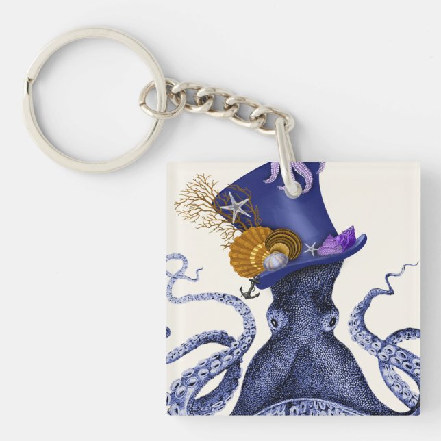 Porte-clefs Octopus avec Casquette nautique (Devant)