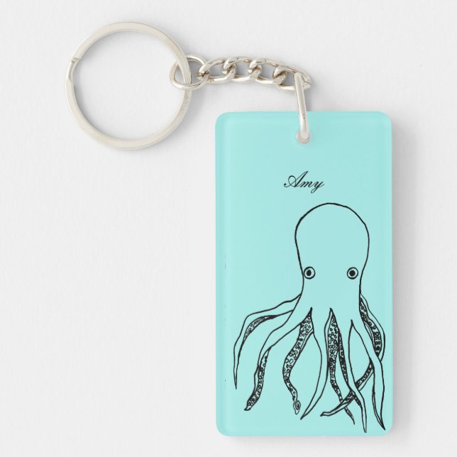 Porte-clefs Octopus personnalisé (Devant)