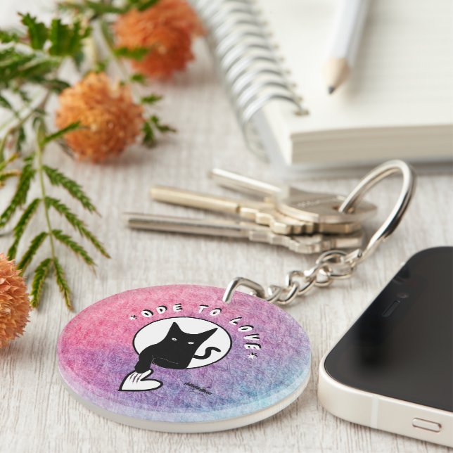 Porte-clefs Ode to Love Chat Porte - clé - Adiela Akoo (Devant droit)