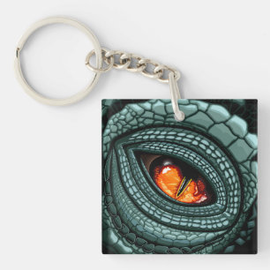 Porte-clefs Œil de prédateur reptile primal