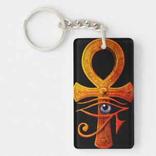 Porte-clefs Œil d'Horus Ankh Égyptien Symbole Ancien Protéger