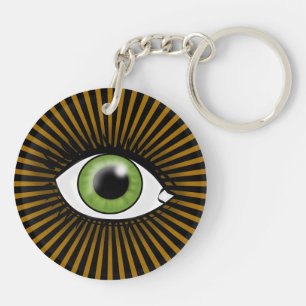 Porte-clefs Œil vert solaire