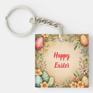 Porte-clefs Oeufs Collection Vintage de Pâques
